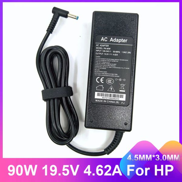 Adaptador 19.5V 4.62A 90W 4,5*3,0 mm Adaptador de energia do carregador de laptop CA para HP Pavilion 14 15 PPP012Cs 710413001 inveja 17 17J000 15E029TX