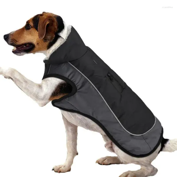 Jaqueta quente de vestuário de cachorro Inverno para cães roupas de neve refletidas grandes e animais de estimação