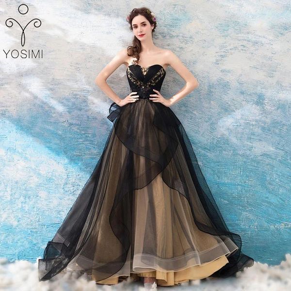 Повседневные платья Yosimi Women Party Long Dress 2024 Summer Black Patchwork Khaki сетка сетка по полу рукавиц без бретелек.