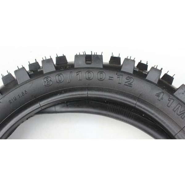 60/100-14 dianteiro 80/100-12 (3,00-12) Tire traseiro pneu de 12 polegadas de dentes de profundidade para chinês Kayo BSE Dirt Pit Bike Motorcycle Offroad