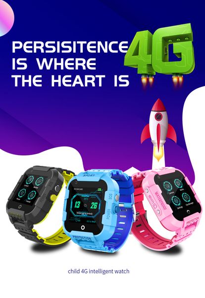 Wonlex KT12 Smart Watch SOS Anti-Lost Tracker Kids 4G Video Chamada Posicionamento de SOS Geo Cine