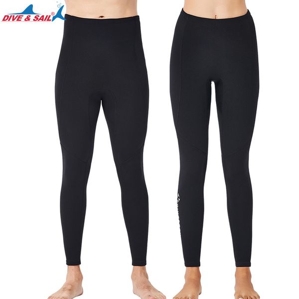 Pantaloni da immersione calda da 2 mm in neoprene per uomini e donne splitte pantaloni da snorkeling a navigare surf che nuota invernali tronchi