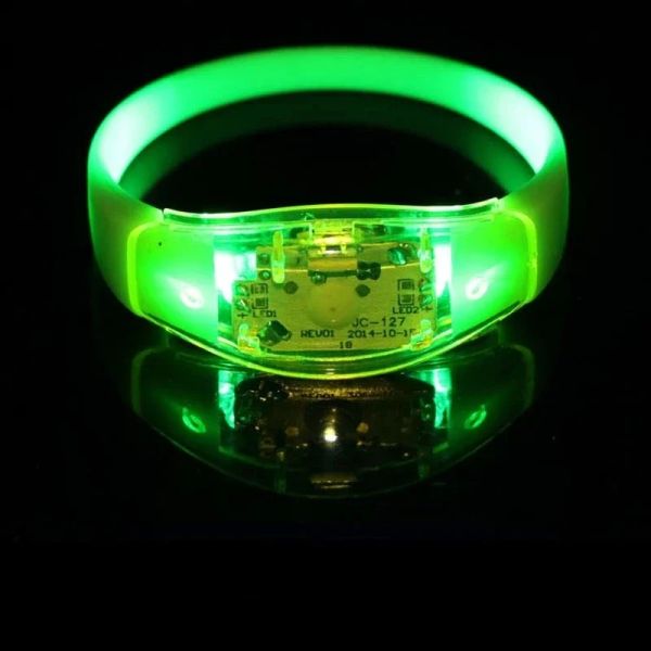 Sprachkontrolle LED GLOW Armband Flash Armband Bangle Night Disco Leuchte Party Bar Geburtstag Geschenk Neues Jahr