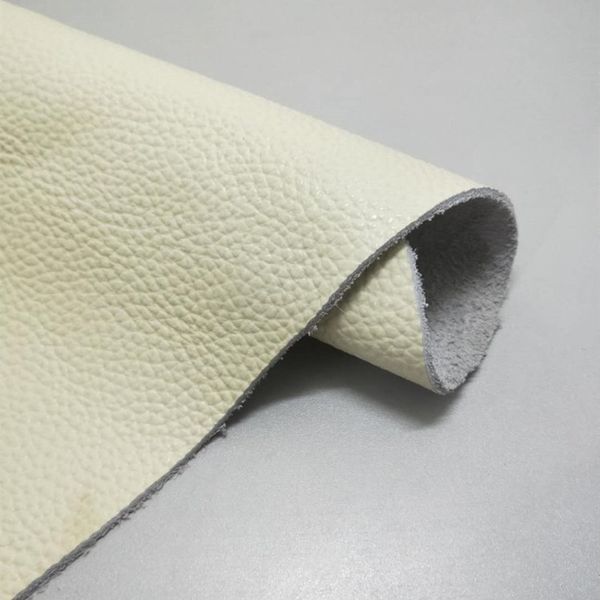 Echte Leder -Kuhspannenmatte, beige, handgefertigte Tischmatte, Fußmatte, Yogamatte, Maus -Pad, Rucksackmaterial, 2 mm dick