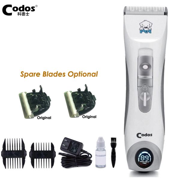 Trimmers Codos 9600 Professionelle Haustier Haar Trimmer Elektrische Tiere Hundepflege Clipper wiederaufladbare Katzenhaarschnittmaschine LCD -Anzeige