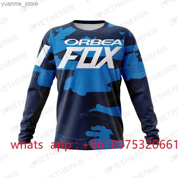 Camicie ciclistiche tops maschile in discesa maglie da mountain bike offroad offroad dh motocriclo motocross sportivo per le corse di corse 2024 New Y240410Y240418i8ek