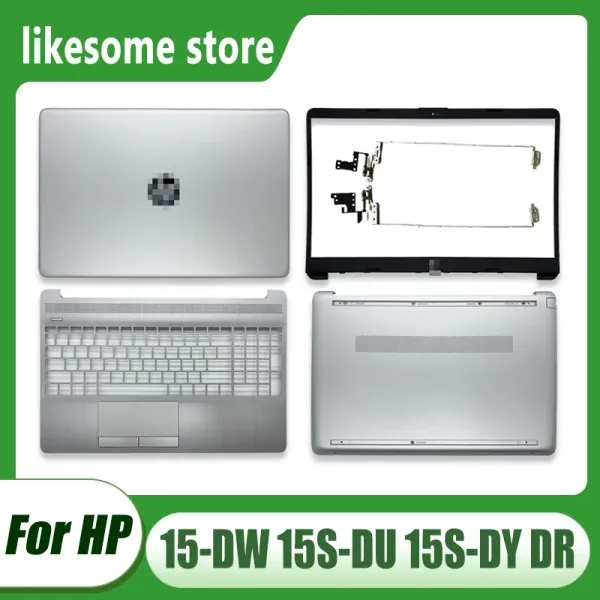 Casos novos para HP 15DW 15SDU DR 250 255 G8 TPNC139 Laptop LCD Tampa traseira da tampa dianteira Palm de dobradiça Caso de palmit