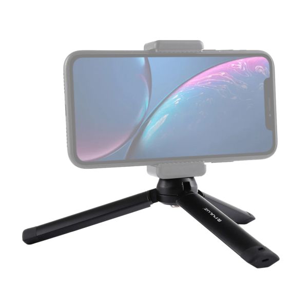 Tripés Alumínio Alumínio Mini Tripé Black Plástico Telefone Tripé Adaptador Celripolphone Stand Stand Holder Stand Camera Stand Stand