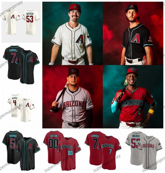 Arizona Christian Walker Diamondbacks 2024 Jersey Corbin Carroll Ketel Marte Lourdes Gurriel Jr. Alek Thomas Gabriel Moreno Brandon Pfaad Zac Gallen Hemd