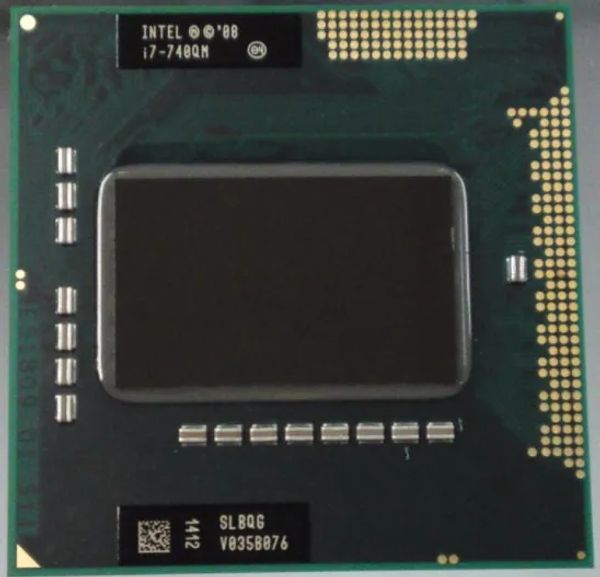 Processador Original Intel CPU laptop i7740qm i7740qm 6m cache 1.73GHz i7 740qm SLBQG PGA988 45W Compatível com laptop pm55 hm57 hm55 qm57