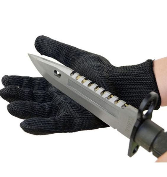 1 Paar Kevlar -Handschuhe Proof schützen Edelstahldraht -Sicherheitshandschuhe Schnitt Metallgitter Metzger Antikutting atmungsaktiv