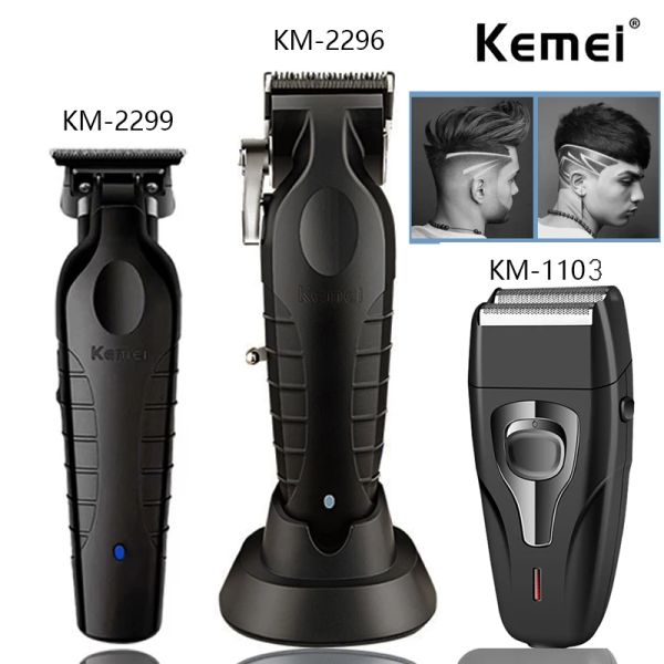 Trimmers Kemei Haar Clipper KM2296 KM2299 KM1103 Barber Electric Hair Clipper Set Herren Bart Trimmer Haarschneidmaschine Trimmer Trimmer