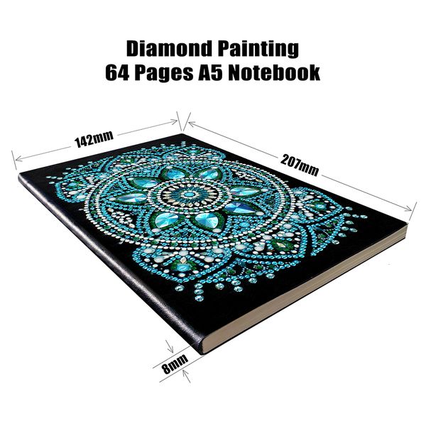 Evershine Diamond Painting Notebook Mandala Bild Strasssteine Spezielle Form Diamant Stickst