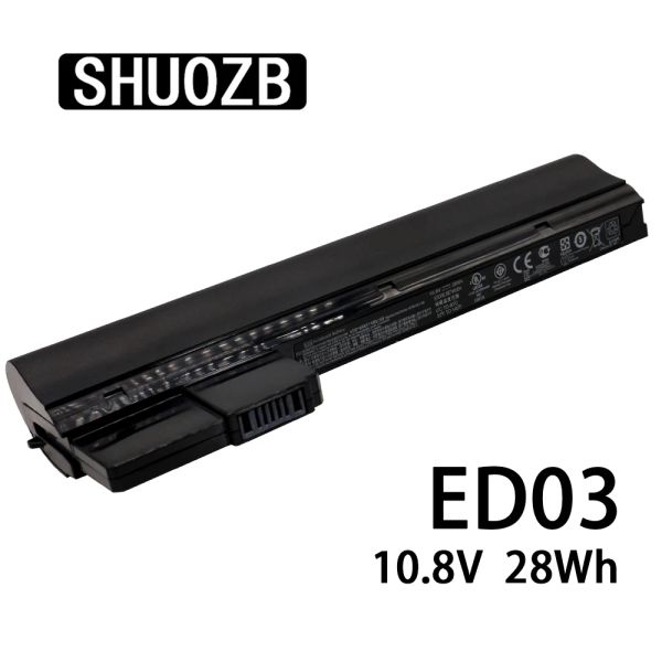 Baterias Shuozb New ED03 Laptop Bateria 10,8V 28Wh para HP Mini2102000 2102080 2102100 2102200 2102201 Notebook Frete grátis