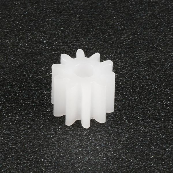 Uxcell 100pcs OD5.5mm 9 Denti Modulo di ingranaggio in plastica Apertura 2 mm per robot per auto fai -da -te modello Accessori giocattoli per motori 092A