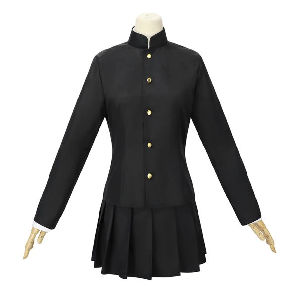 Rolecos Blue Período Ryuuji Ayukawa Costume de cosplay Ayukawa Ryuji Black School Uniform Women Women Halloween Full Set com meias