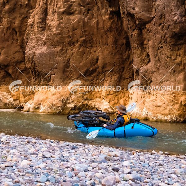 Funworld Professional Frontier Packraft Üretimi Ucuz TPU Packraft Kayak Şişirilebilir Rafting Paketi Sal Tekne Packraft