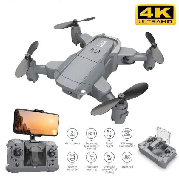 Drones novos mini drone 4k hd camera gps wifi fpv visão dobrável rc quadcopter profissional drone