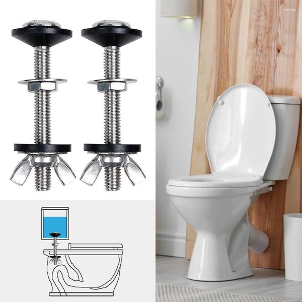 Toilettensitzabdeckungen 2pcs Top Fix Schrauben Mut