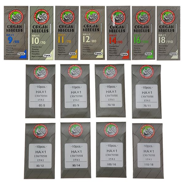 10pcs Nähnadeln Japan Orgel Haus Nähmaschinennadeln für Juki DDL-555 Sänger Bruder Nähnadeln