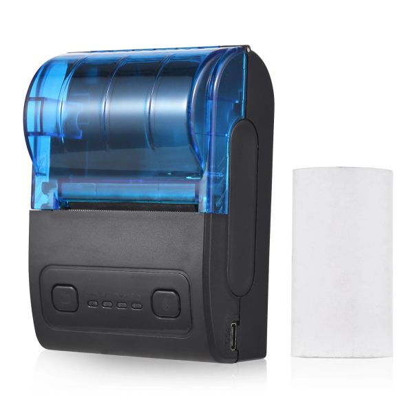 Drucker Bisofice Tragbarer Thermaldrucker 2inch Wireless USB Mini Bill Ticket Quittungsdrucker mit 57 -mm -Druckpapier für Einzelhandelsgeschäfte