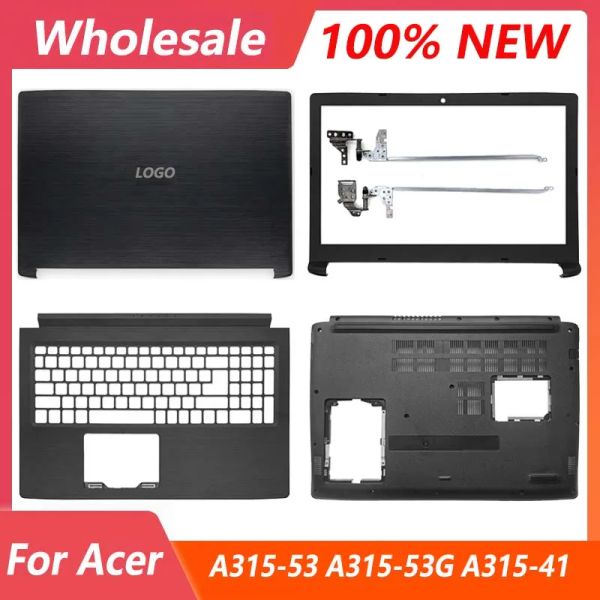 CASOS NOVO CASO TOPO PARA ACER ASPIRE 3 A31553 A31553G A31541 A615 Laptop LCD Tampa traseira/moldura frontal/Hinges/Palmrest/Bottom Caso 15.6 