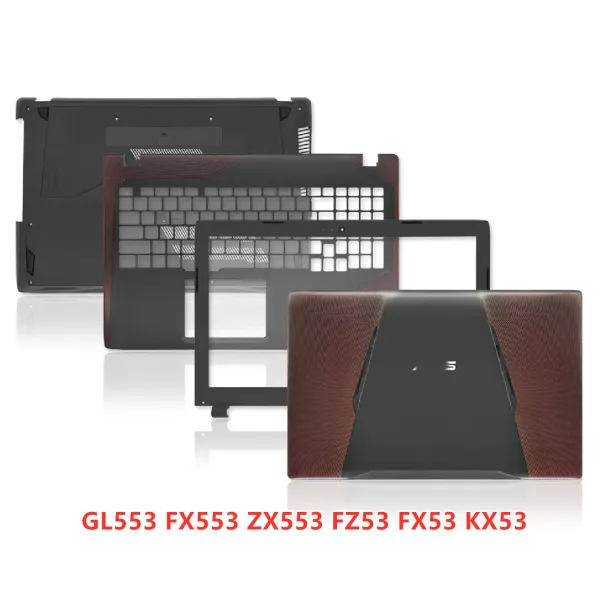 Кадры Новый ноутбук для ASUS GL553 FX553 ZX553 FZ53 FX53 KX53 Задняя крышка верхняя крышка/передняя панель/Palmrest/нижняя базовая крышка