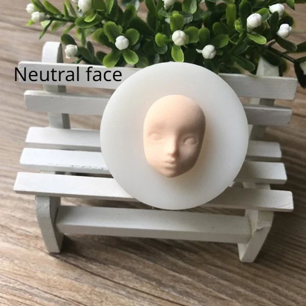 3D FACE FACO Silicone Molde de chocolate Clay Moldes de artesanato artesanal de artesanato face Foed Sugar Craft Mold Baking Tools