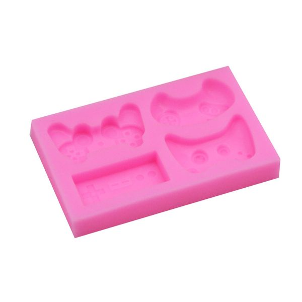 DIY Teclado Silicone Molder Controller Gamepad Game Mold Cake Decorating Tool Fndant Clay Clay Craft Resin Mold