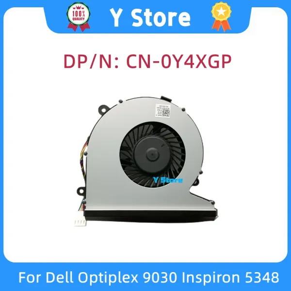 Pedler y Stop Dell Optiplex için Yeni Orijinal Dizüstü Bilgisayar Soğutucu 9030 Inspiron 5348 Allinon Soğutma Fanı 0Y4XGP Y4XGP ÜCRETSİZ Nakliye