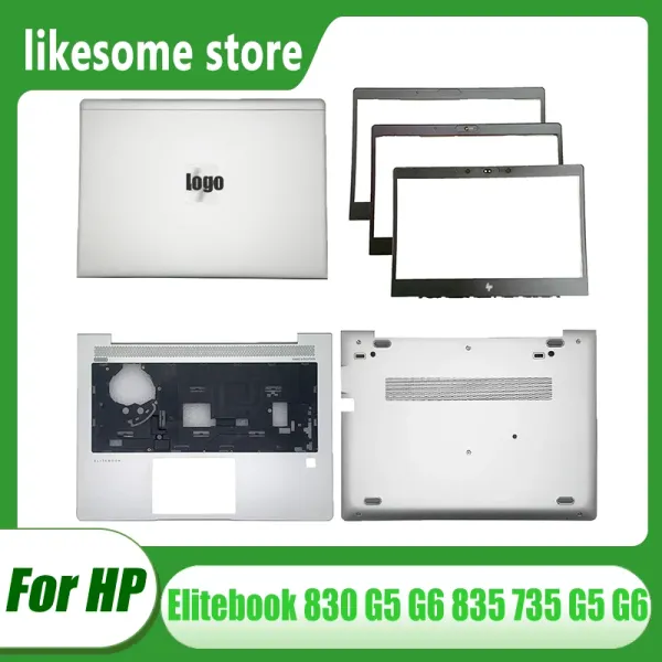 Casos Novo laptop LCD Tampa traseira/moldura/palmita/capa inferior para HP Elitebook 830 G5 G6 835 735 G5 G6 Silvery L14926001 L13674001