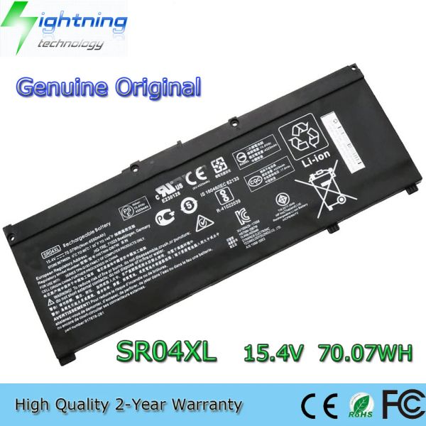 Baterias Novo SR04XL original 15.4V 70.07WH Bateria de laptop para Omen HP 15CE 917724855 HSTNNDB7W 9176782B1