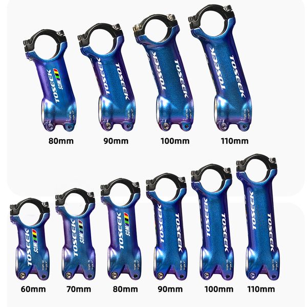 Toseek WCS Mountain Bike Hitlebar Haste 31,8 mm Ligas de alumínio de bicicleta de bicicleta Acessórios de ciclismo de alta resistência de cor de alta resistência