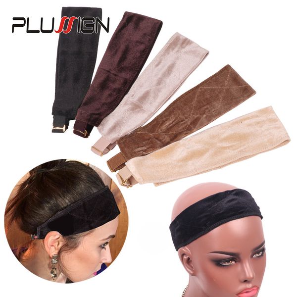 Plassign Wholesale Wig Grip Band para Wigs Fixed No Slip Wig Grip Band para a cabeça com banda de veludo de veludo macio ajustável