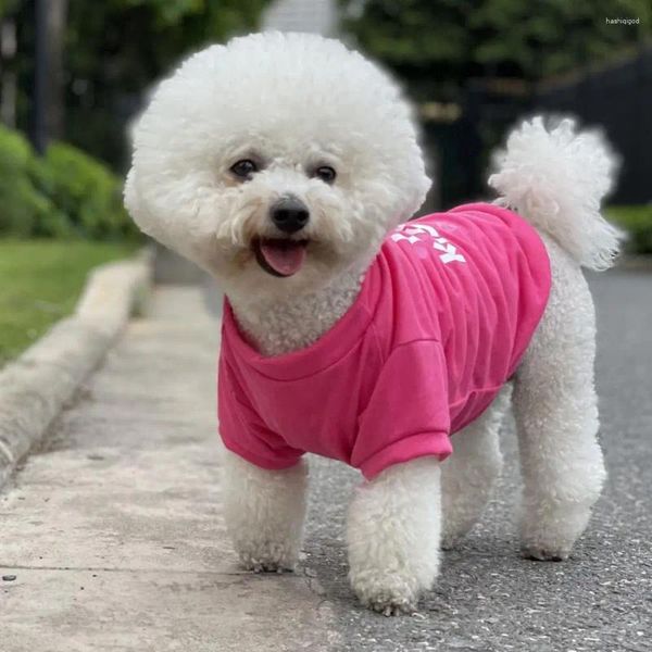 T-shirt per animali domestici morbidi per cani magliette carine gilet per gatti per cani di piccola taglia estate con lettere divertenti comode principessa