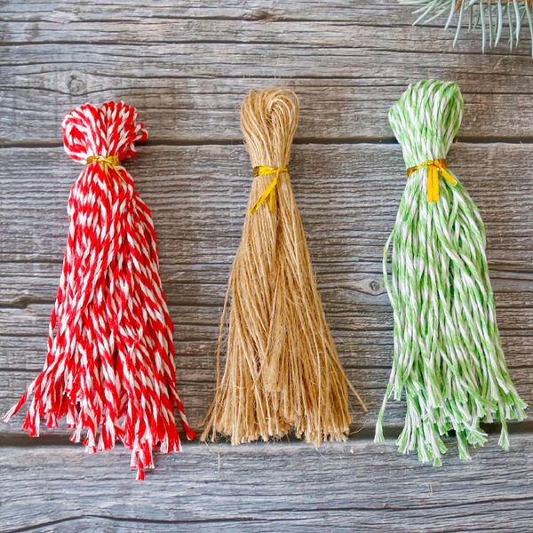 50/100pcs/10m Nature Hemp String per Kraft Gift Tag Iccucciature Iccuggine per tag di carta per feste di nozze, etichetta prezzo tag