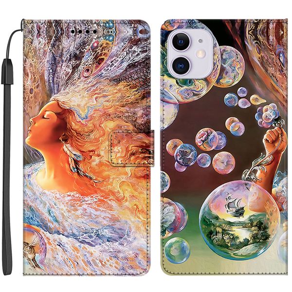 Caixa de carteira de flip de couro para Samsung Note 10 Pro 9 8 S7 Edge S8 S9 S10 Plus S22 Ultra S21 S20 Fe J4 J5 J7, Personalize a capa de foto