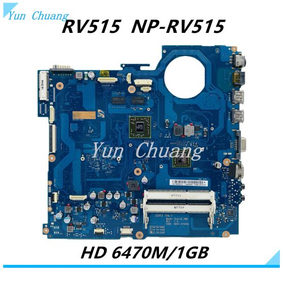 Материнская плата BA4101533A BA4101534A BA9207849A для Samsung NPRV515 RV515 Материнская плата ноутбука с AMD CPU HD 6470M 1G GPU DDR3 Полный тест