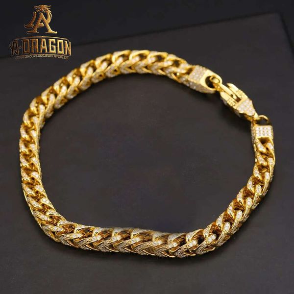 Горячая распродажа 16 мм ожерелье в Майами Новый дизайн 14K Сплошное золото кубинское звеное браслет для мужчин женщин