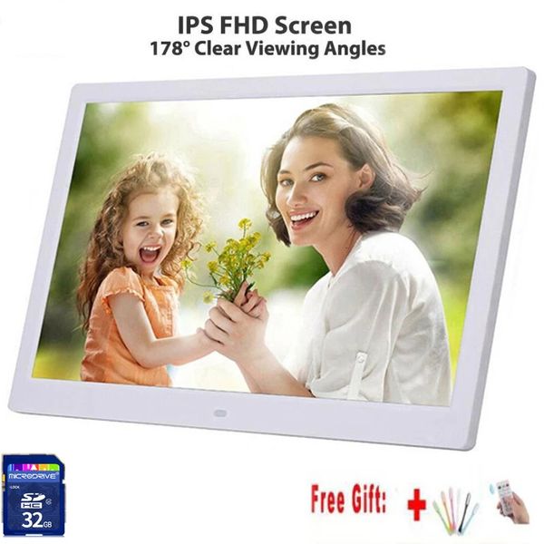 10 -Zoll -Bildschirm -LED -Hintergrundbeleuchtung HD IPS 1280800 Digital Po Frame Electronic Album Bildmusik Film Vollfunktion Gutes Geschenk 240401