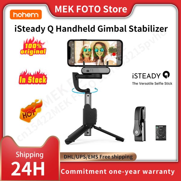 Gimbals Hohem isteady q Handheld Gimbal Stabilisator Telefon Selfie Stick Verlängerungsstange einstellbares Stativ mit Fernbedienung für Smartphones