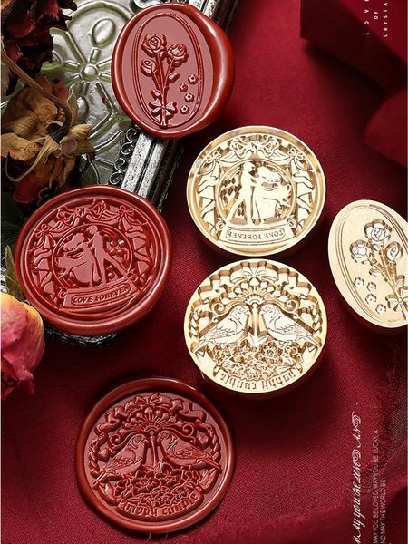 Rose Thorns Wachs Seal Stamp Kit Rose Garden Labyrinth Rose Korb Hochzeit Gewohnheit, Hochzeitswachs -Stempel Siegel, Versiegelung Wachsmarken