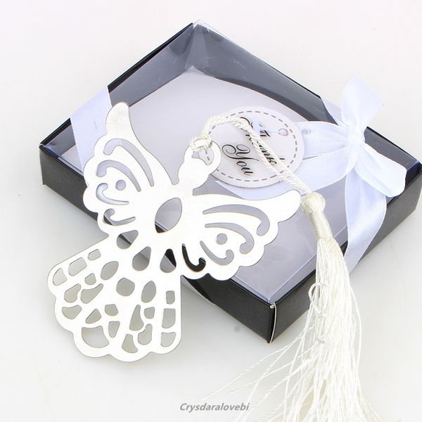 100/50/20pcs Silver Angel Bookmark per battesimo Baby Shower Souvenirs Party Christining Giveaway Gift Regali per ospiti per ospite