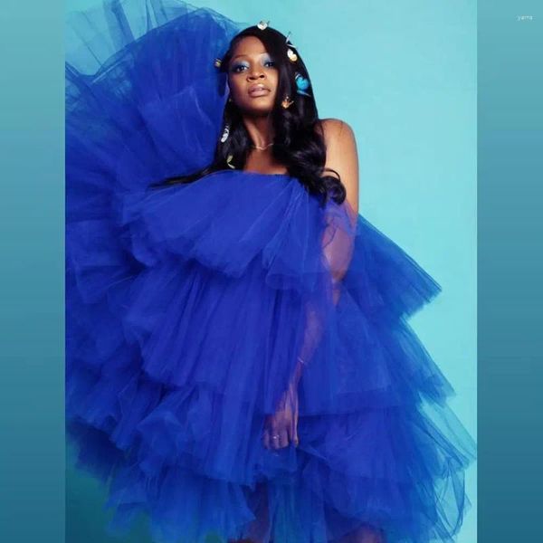 Abiti casual soffici tulle royal blu womrn ciao gonne basse gonna gonna tutu tutu taglie forti di ballo di alto livello di abbigliamento