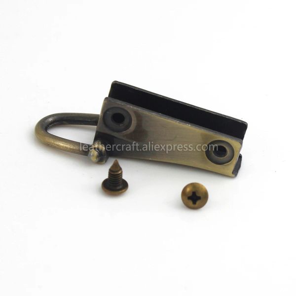 1 paio di paia Anchor laterale di ancoraggio a ginnocchine morsetti per gancio di anco del bordo laterale Hardware di ancoraggio di ancoraggio con anelli D per cinturino per borse