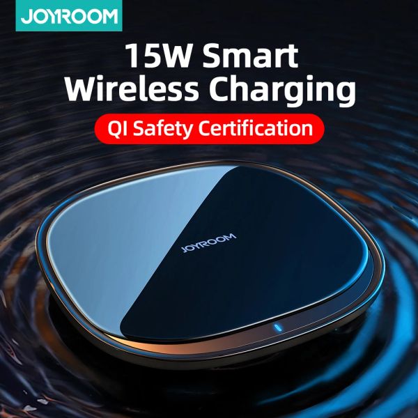 Chargers Joyroom 15W carregador sem fio qi para iPhone 12 AirPods Pro Wireless Wireless Fast Charging Pad Phone Charger para Samsung S20 Huawei