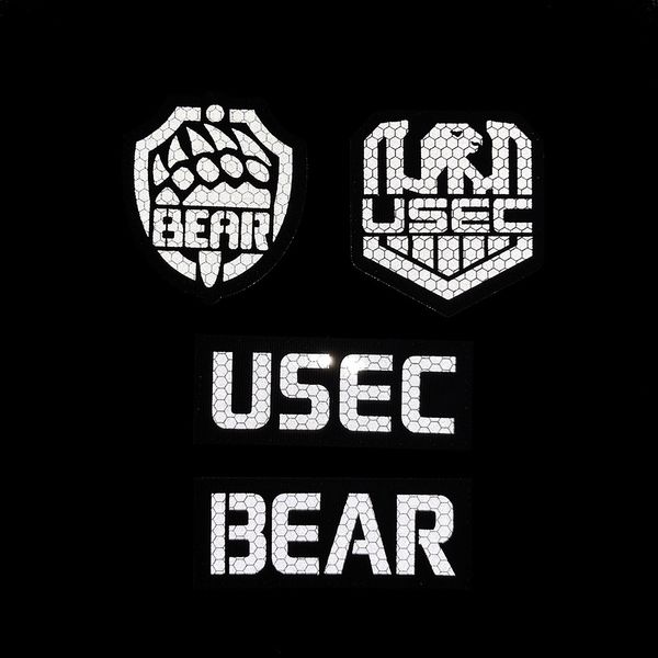 Rússia escapar de Tarkov USEC Bear bordado Patch Russian Game Infravery RefReftive IR Appliques Tactics Badge Sticker
