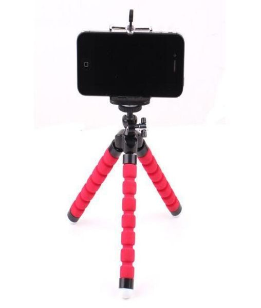 Mini suporte flexível do telefone da câmera de câmera de polvo flexível suporte do suporte do tripé MONTH MONOPOD PARA iPhone 6 7 8 Plus Smartphone2033291