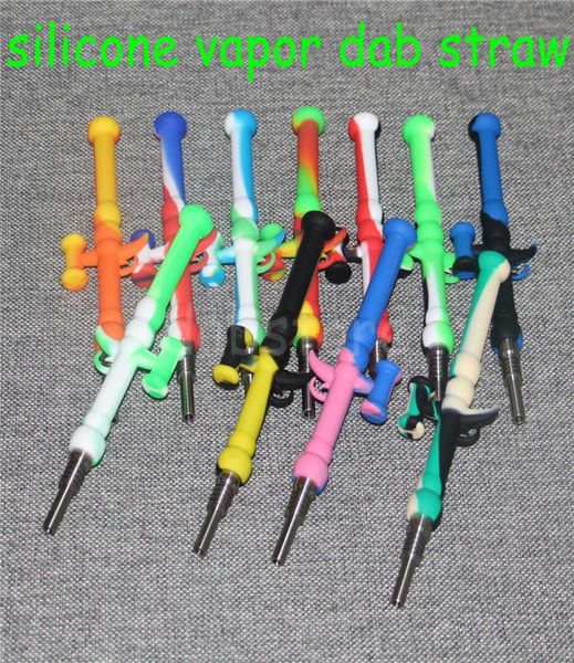 coletor de silicone de venda quente com 10mm machos de titânio unhas de silicone tubo de água plataformas de óleo de silicone bong bong tubes5423519