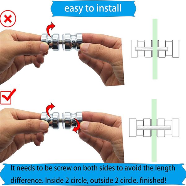 Aluminiumlegierungstürgriff 1,1-Zoll